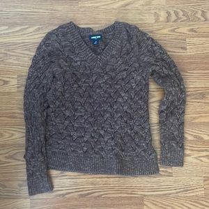 Lands End Brown Chunky sweater